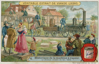 The first steam railway, 1825 by European School